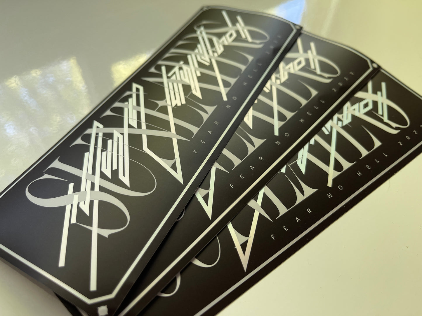 “Tech-Chrome” Box Logo Sticker
