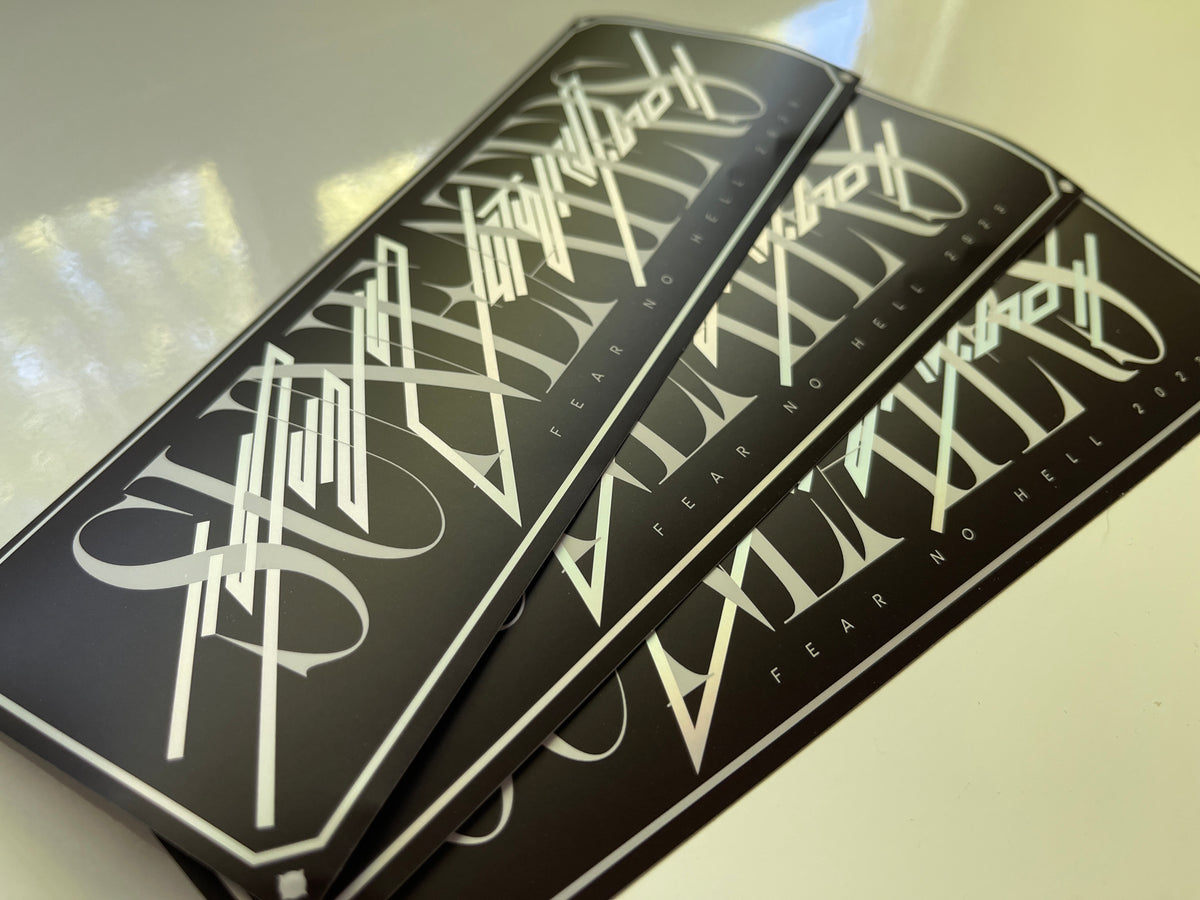 “Tech-Chrome” Box Logo Sticker