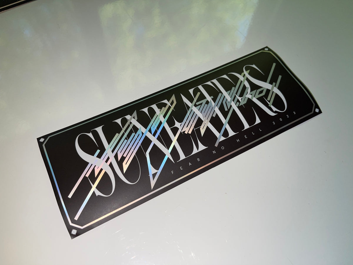 “Tech-Chrome” Box Logo Sticker